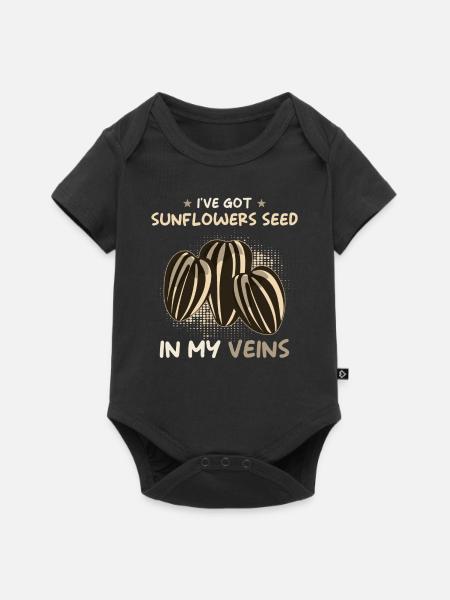 Sonnenblumenkerne - Premium kortærmet baby-body  - sort