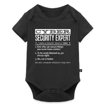 Expert en cybersécurité - Body à manches courtes Premium Bébé - noir - Devant