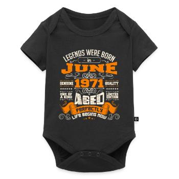 Legends were born in June 1971 | limited Edition - Body à manches courtes Premium Bébé - noir - Devant