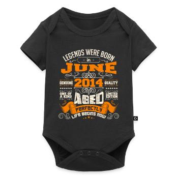 Legends were born in June 2014 | limited Edition - Body à manches courtes Premium Bébé - noir - Devant
