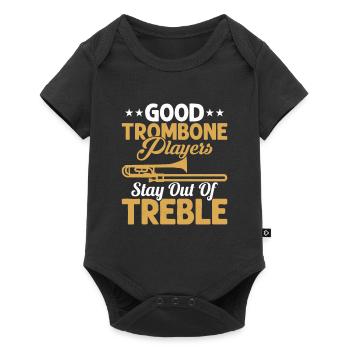 Good Trombone Players Stay Out Of Treble Trombonis - Baby Premium short-sleeve bodysuit - black - Front