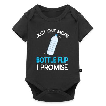 Water Bottel Flipping Gift Bottle - Body à manches courtes Premium Bébé - noir - Devant
