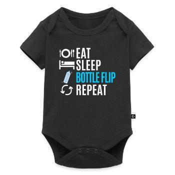 Water Bottel Flipping Gift Bottle - Body à manches courtes Premium Bébé - noir - Devant
