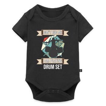 Don't Bug Me I Am Playing Drum Set Drummer - Baby Premium short-sleeve bodysuit - black - Front