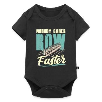 No one cares about the rudder of fast motivation - Baby Premium short-sleeve bodysuit - black - Front