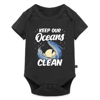 Keep Our Oceans Clean See Ocean Protection - Baby Premium short-sleeve bodysuit - black - Front