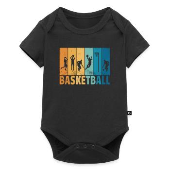 Basketball Gift Idea Sport Design - Baby Premium short-sleeve bodysuit - black - Front