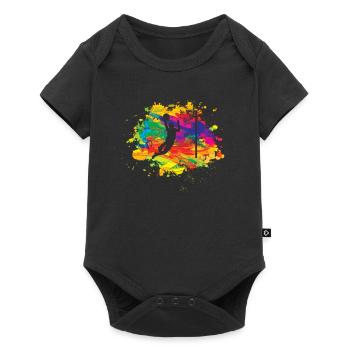 Basketball Idée cadeau Sport Design - Body à manches courtes Premium Bébé - noir - Devant