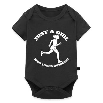 Jogger Cardio Training fit jogging running - Body à manches courtes Premium Bébé - noir - Devant