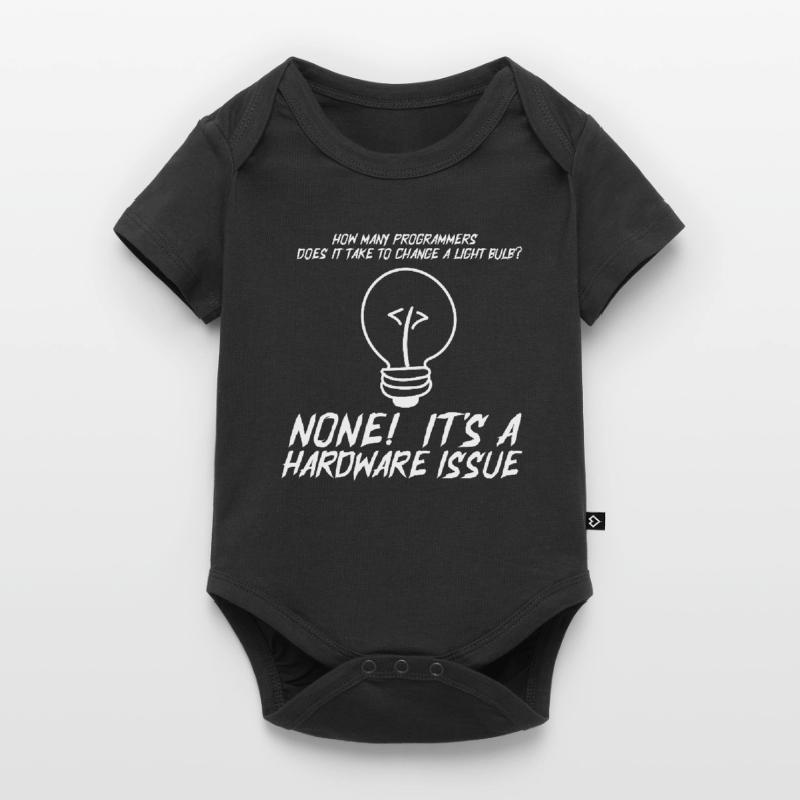 Lustige Programmierer Glühbirne Hardware Statement Baby Premium Kurzarmbody