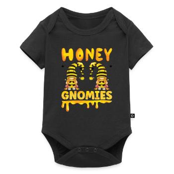 Apiculteur Gnomes Gnome Amant Drôle Gnome Abeille à miel - Body à manches courtes Premium Bébé - noir - Devant