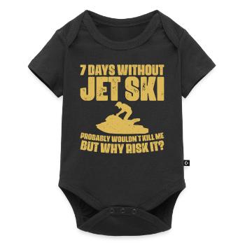 7 jours sans jet ski - Jet Ski lover - Body à manches courtes Premium Bébé - noir - Devant