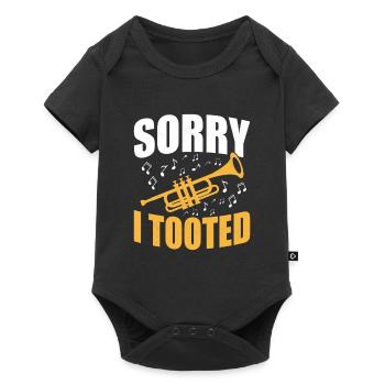 Sorry I Tooted Trumpet Player Trumpeter - Baby Premium short-sleeve bodysuit - black - Front