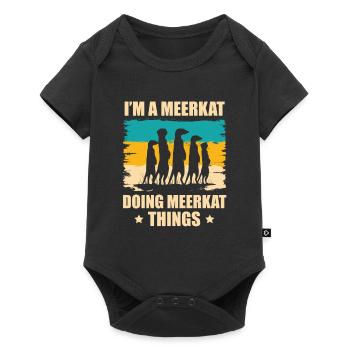 I am a meerkat who - Baby Premium short-sleeve bodysuit - black - Front