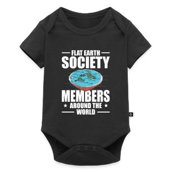 Flat Earther Conspiracy Theory Flat Earth - Baby Premium short-sleeve bodysuit - black - Front
