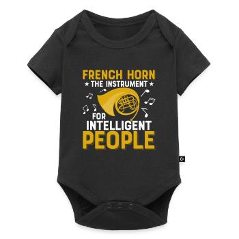 Français Horn L’instrument pour les gens intelligents - Body à manches courtes Premium Bébé - noir - Devant