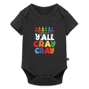 Y’all Cray Cray Crayon Artiste de couleur Professeur d’art - Body à manches courtes Premium Bébé - noir - Devant