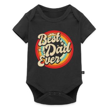 Retro Vintage Daddy 60s 70s 80s 90 Party Costume - Baby Premium short-sleeve bodysuit - black - Front