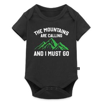 The Mountains Are Calling And I Must Go - Baby Premium short-sleeve bodysuit - black - Front