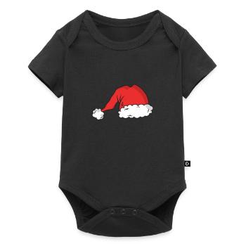 Chapeau de Père Noël Chapeau de Père Noël - Body à manches courtes Premium Bébé - noir - Devant