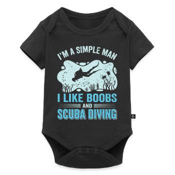 Diver Diving Gift, Holiday Egypt Gift - Baby Premium short-sleeve bodysuit - black - Front