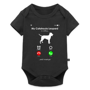 Louisiane Catahoula Leopard Dog - Body à manches courtes Premium Bébé - noir - Devant