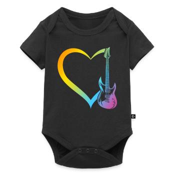 Guitar Heart - Guitare basse Heart Guitare basse - Body à manches courtes Premium Bébé - noir - Devant