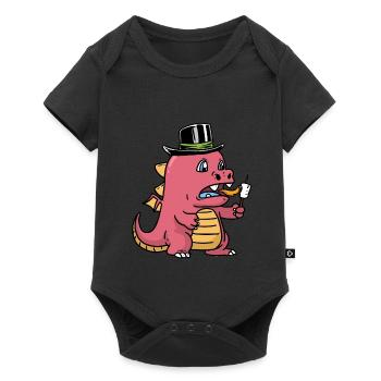 Baby Dragon Dragon Dino Dinosaur Children Child - Baby Premium short-sleeve bodysuit - black - Front