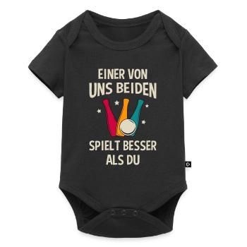 Kegeln Pin Kegelkugel Kegelspieler Sport Kegel - Baby Premium Kurzarmbody - Schwarz - Vorne
