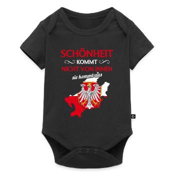 Wappen Frankfurter Adler Hessen Frankfurt - Baby Premium Kurzarmbody - Schwarz - Vorne