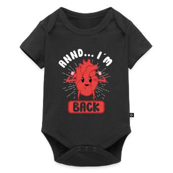 Crise cardiaque Chirurgie à cœur ouvert Chirurgie cardiaque Cadeau - Body à manches courtes Premium Bébé - noir - Devant