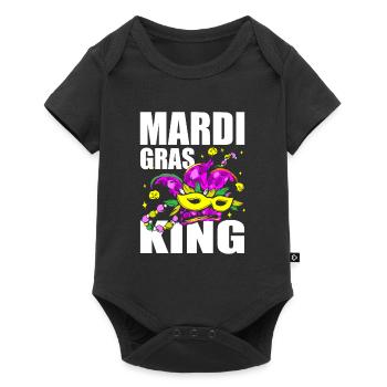 Mardi Gras King Shenanigan Masquerade Joker Jester - Baby Premium short-sleeve bodysuit - black - Front