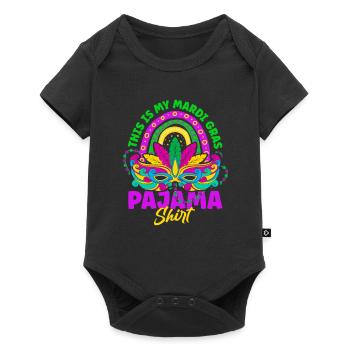 Ceci est ma chemise de pyjama Mardi Gras Shenanigan - Body à manches courtes Premium Bébé - noir - Devant
