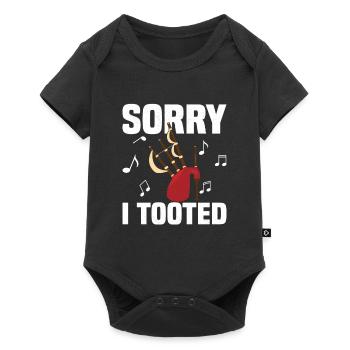 Sorry I Tooted Bagpiper Scotsman Bagpiping - Baby Premium short-sleeve bodysuit - black - Front