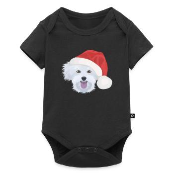 Malteser Merry Christmas - Baby Premium short-sleeve bodysuit - black - Front