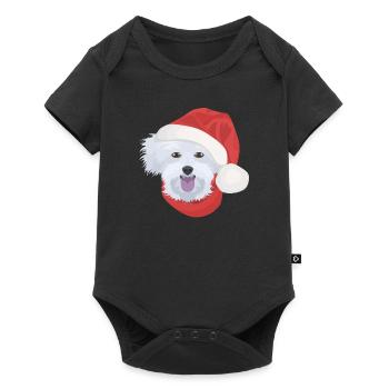 Malteser Merry Christmas - Baby Premium short-sleeve bodysuit - black - Front