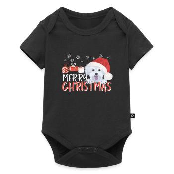 Malteser Merry Christmas - Baby Premium short-sleeve bodysuit - black - Front