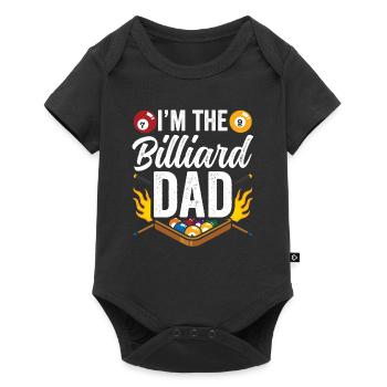 Je suis le père du billard Joueur de billard - Body à manches courtes Premium Bébé - noir - Devant