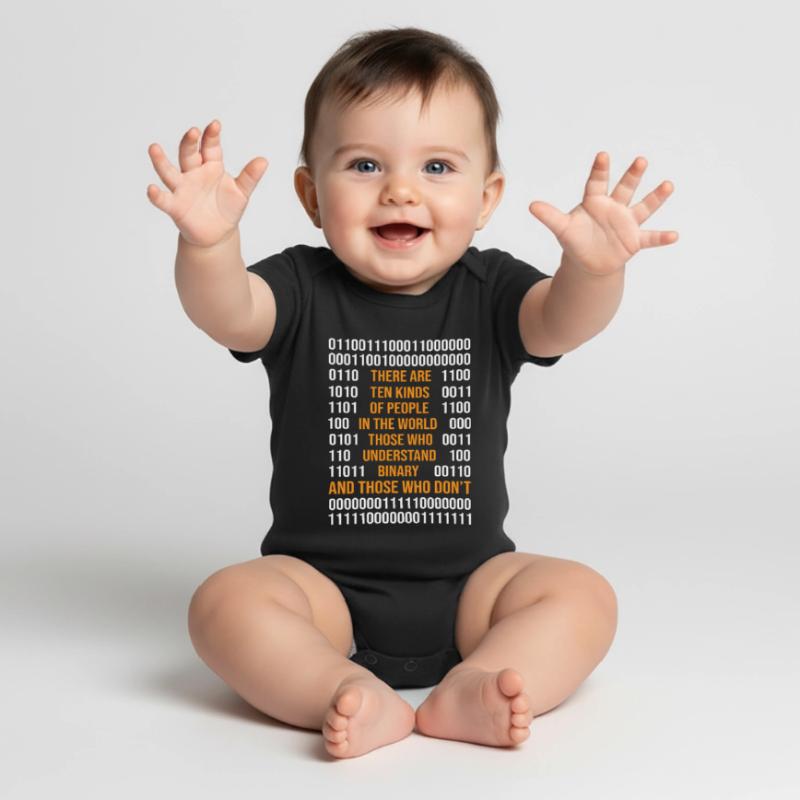 Programmation de code binaire Il existe 10 types de Peop Body à manches courtes Premium Bébé