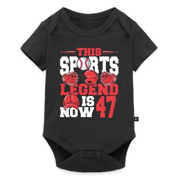 This Sports Legend Is Now 47, Baseball Game - Baby Premium short-sleeve bodysuit - black - Front