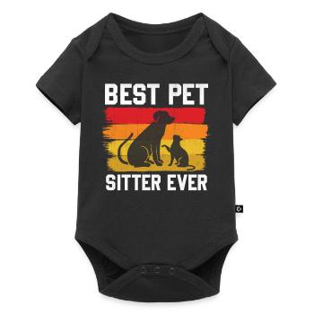 Pet Owner Animal Lover Best Pet Sitter Ever - Baby Premium short-sleeve bodysuit - black - Front