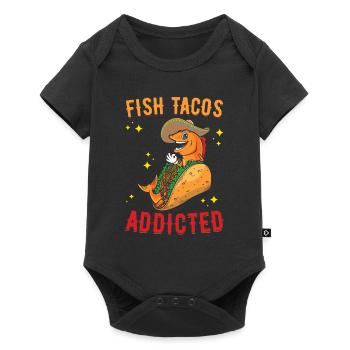 Tacos au poisson - Body à manches courtes Premium Bébé - noir - Devant