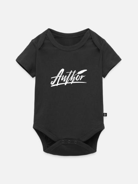 Autor - Baby Premium Kurzarmbody - Schwarz