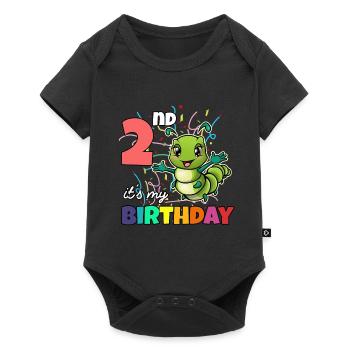 Chenille - Body à manches courtes Premium Bébé - noir - Devant