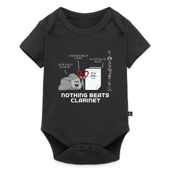 Clarinet - Baby Premium short-sleeve bodysuit - black - Front