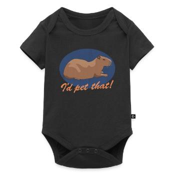 Capybara Capybaras Gift - Baby Premium short-sleeve bodysuit - black - Front
