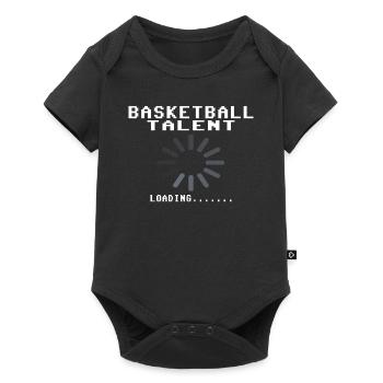 Basketball Geschenkidee Sport Design - Baby Premium Kurzarmbody - Schwarz - Vorne