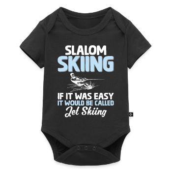 Le ski nautique de slalom si c’était facile - Body à manches courtes Premium Bébé - noir - Devant