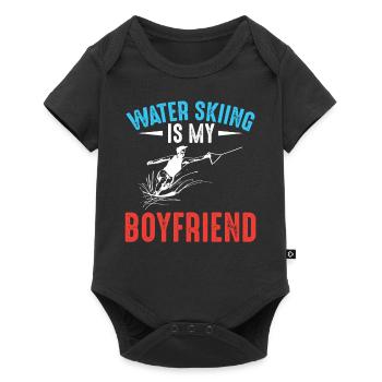 Water skiing is my friend - Waterskier - Baby Premium short-sleeve bodysuit - black - Front