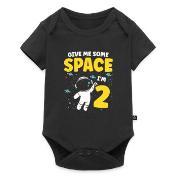 Gib Mir Etwas Platz, Ich Bin 2 Astronauten Alles - Baby Premium Kurzarmbody - Schwarz - Vorne